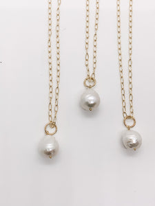 iridescent pearl necklace